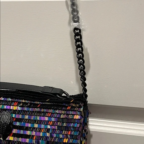 Kurt Geiger Multicolor Sequin Shoulder Bag🖤💜💙🩷 - Picture 11 of 12